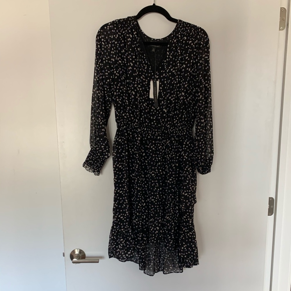 NWT Banana Republic Faux Wrap Polka Dot Dress